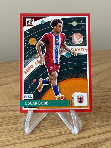 Oscar Bobb RED FOIL Zero Gravity 2024-25 Panini Donruss Soccer #18 SP Norway