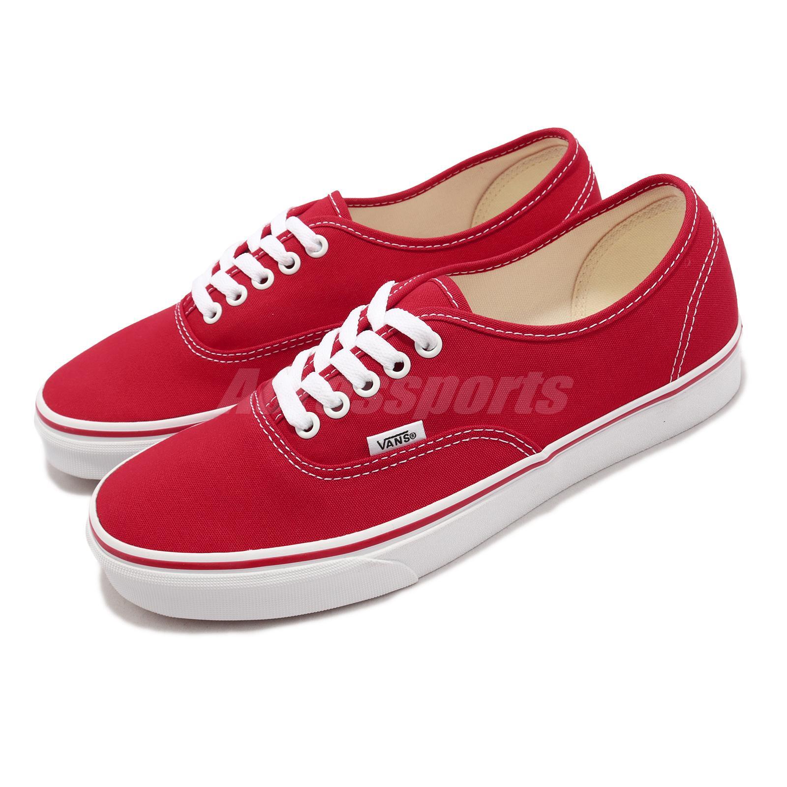 Vans Authentic Core Classics Sneaker, Red, Size M 7.5/W 9