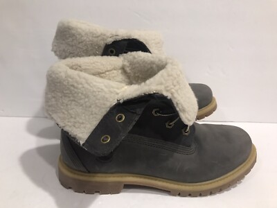 Timberland Women 0live Green Waterproof Fold Down Teddy