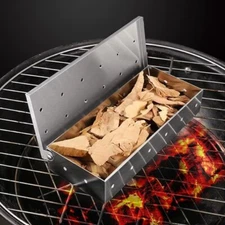 Smoker Box, BBQ Wood Chips Smoker Box for Gas or Charcoal Grills