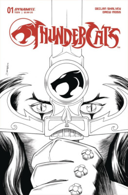 THUNDERCATS #1 NM (2024 Dynamite) Cover Q Declan SHALVEY 1:10 B&W VARIANT