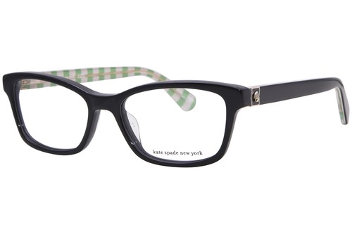 Kate Spade Renne 807 Eyeglasses Women's Black Full Rim Rectangle Shape 52mm - 第 1/5 張圖片
