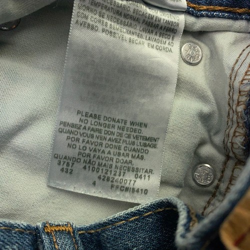 Levis 514 Jeans Boys Size 16 Slim 26x28 Blue Straight - Picture 12 of 13