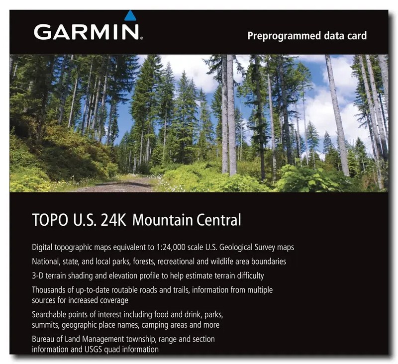 Garmin US TOPO 24K Colorado and Utah Micro SD Map