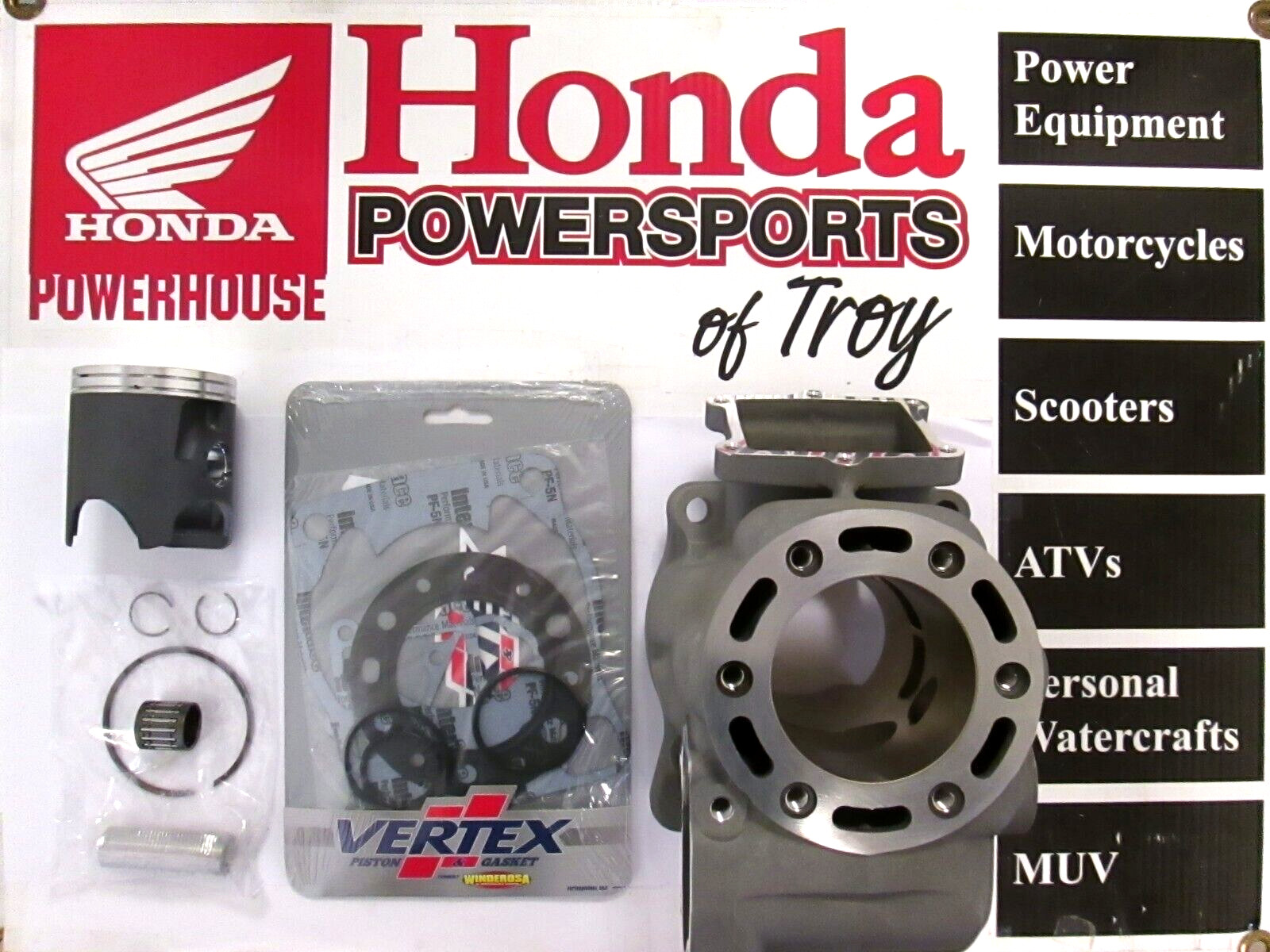 HONDA OEM CYLINDER & VERTEX PISTON TOP END KIT  2000-2001  CR250R 12101-KZ3-L10*