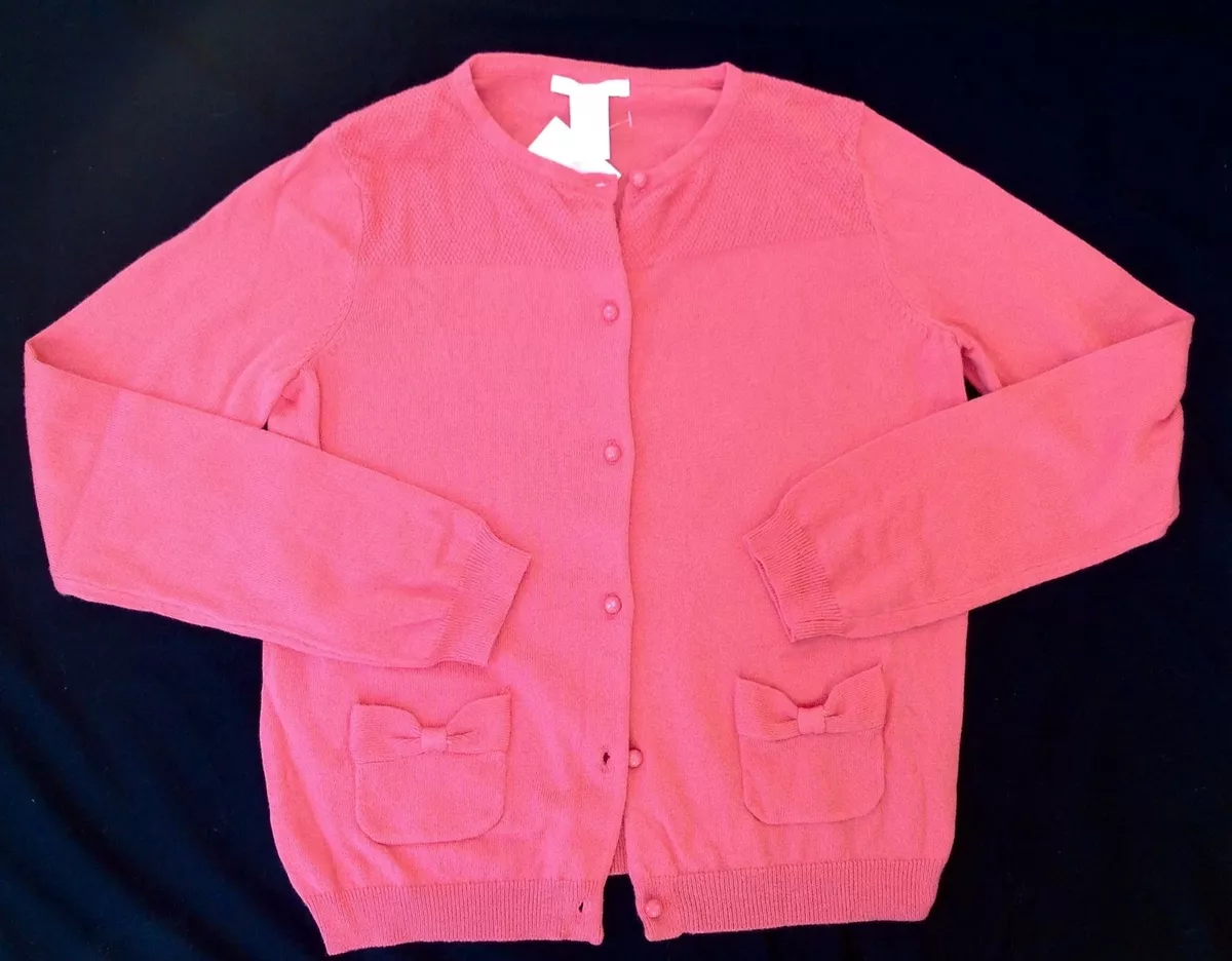 Hot pink top girls cardigan