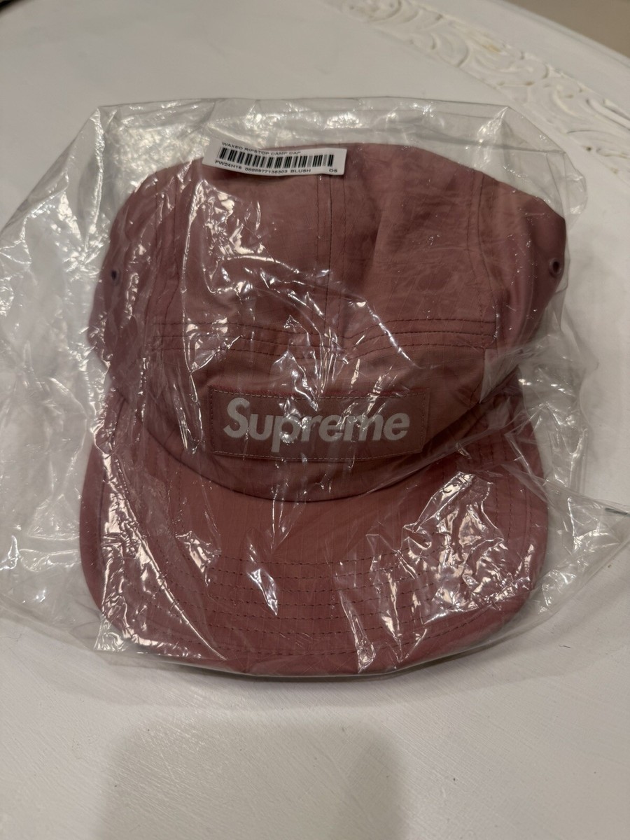 Supreme FW24 Waxed Ripstop Cotton Camp Cap Light Pink