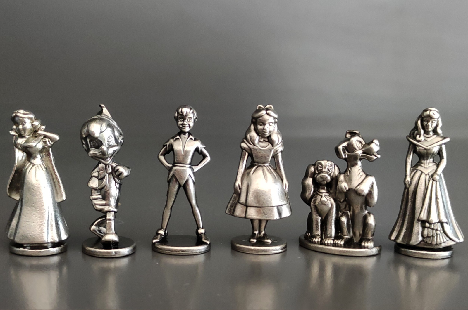 Lot of 6 Disney Monopoly Tokens Metal Figurines Game Pieces eBay