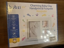 Bubzi Co Clay Handprint Footprint Photo Frame Kit For Baby Newborn - Sealed 