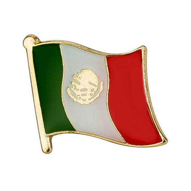 MEXICO FLAG LAPEL PIN 0.5" Mexican Pinback Tie Hat Country HIGH QUALITY Small