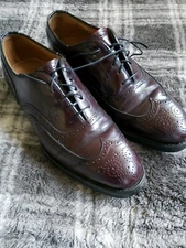 JOHNSTON & MURPHY Limited Collection Burgundy Wingtips Shoes mens size 8.5
