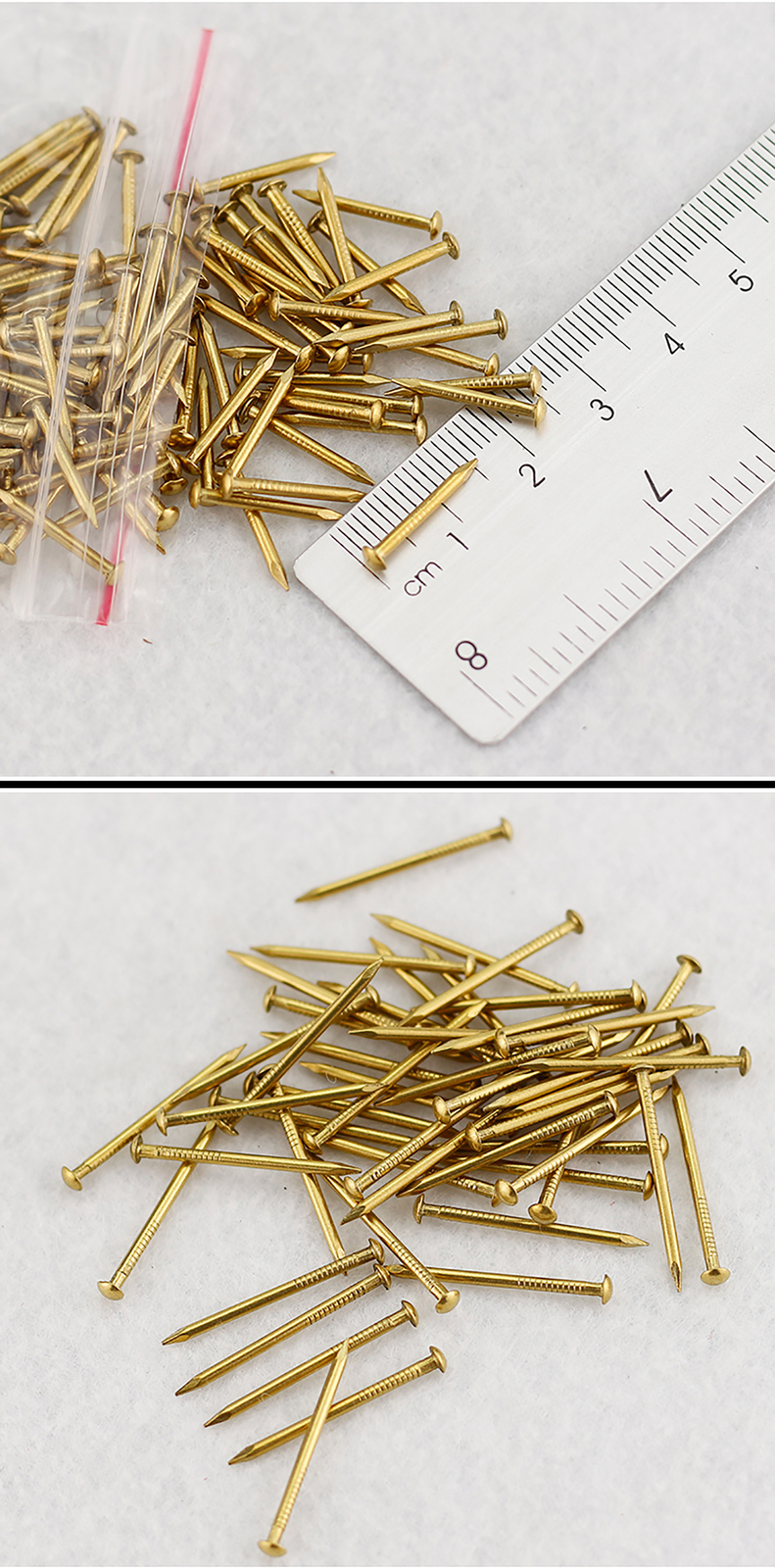 250g Solid Brass Panel Pins Nail,Picture Tacks,Hardboard M1.2/1.5/2/2.8