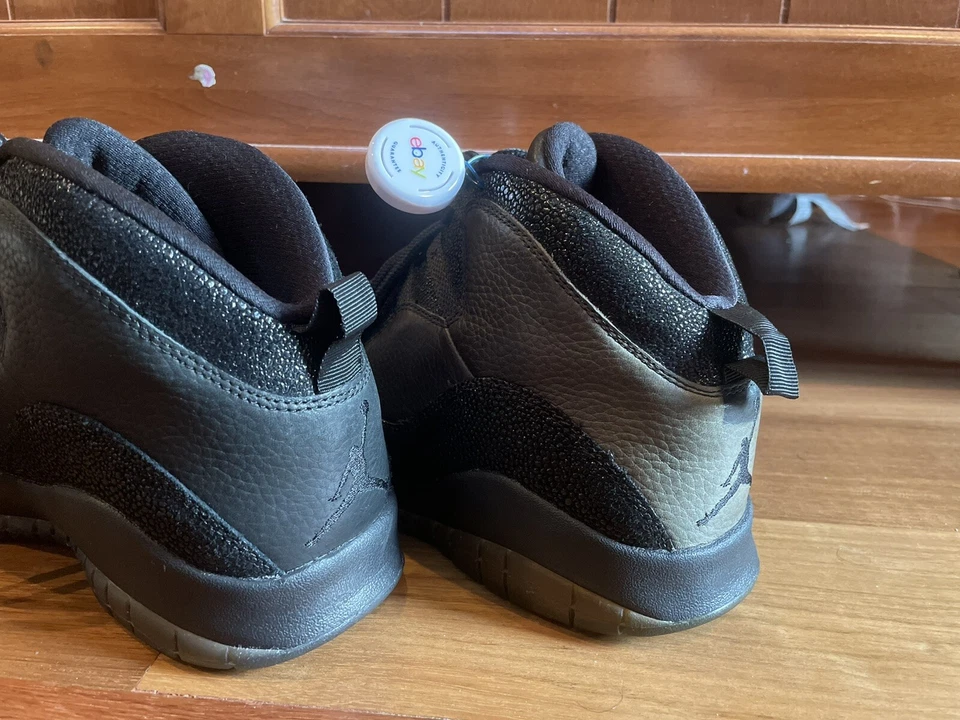 ОБРАЗЕЦ 2014 NIKE AIR JORDAN X 10 РЕТРО OVO DRAKE ПРОМО ОБРАЗЕЦ ЧЕРНОЕ ЗОЛОТО размер 12 - Изображение 4 из 4