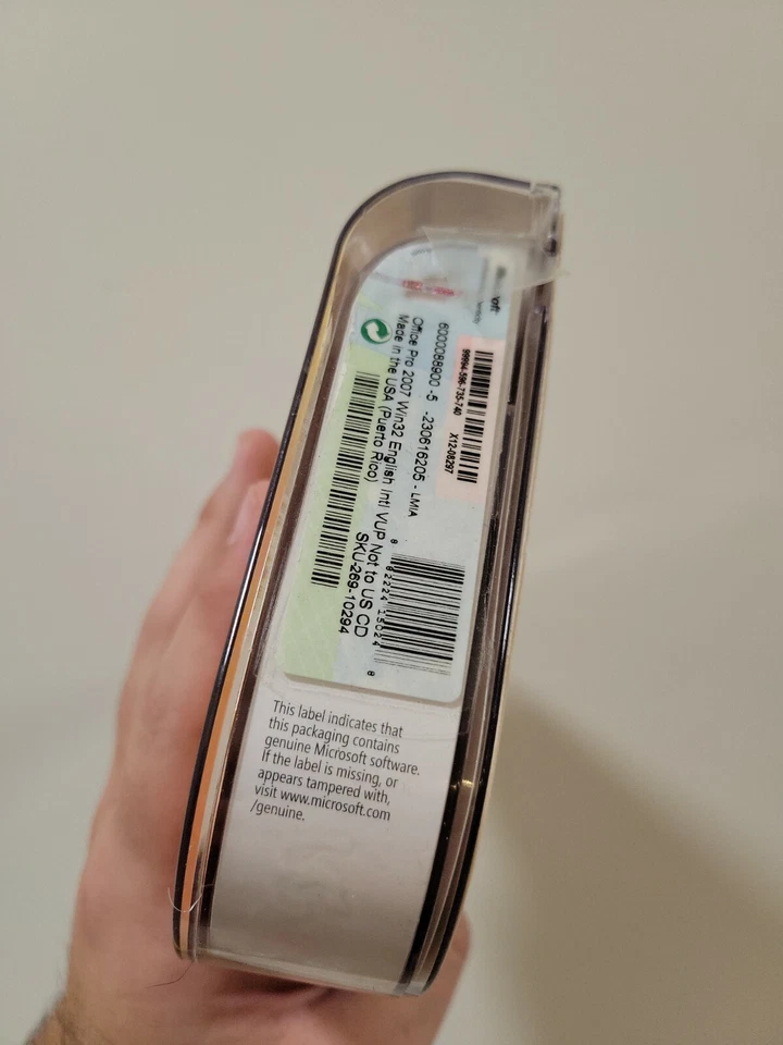 NEW SEALED Microsoft Office Professional 2007 UPGRADE Version 269-10294 RETAIL  - Image 3 of 3