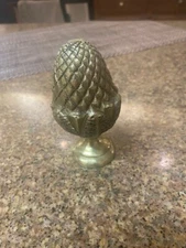Antique bronze pinecone/ pineapple finials staircase, curtain or bed post / pole