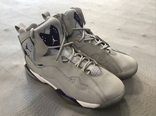 Kids Air Jordan 7 True Flight GS Gray Big Kids Basketball Shoes 343795-051