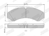 Jurid 2912114530 Bremsbelagsatz, Scheibenbremse FüR Iveco, Optare