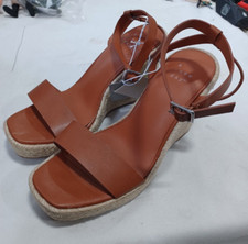 Women's Tina Wedge Heels Cognac - A New Day Size 6 B-503