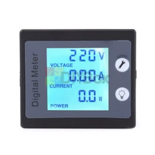 AC 260V 100A Digital LCD Panel Volt AMP Meter Power Energy Ammeter Voltmeter