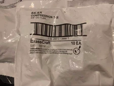 BrassCraft 64-6X, Compression Tee, **10-Count**