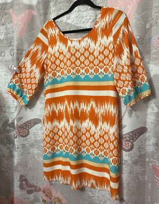 PEACH LOVE CREAM California Dress Sz S Orange 3/4 Sleeves Lined | eBay PEACH LOVE CREAM California Dress Sz S Orange 3/4 Sleeves Lined | eBay
