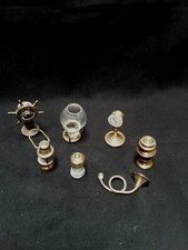 Lot Of 7 Brass Doll House Furniture Miniature Pieces much more