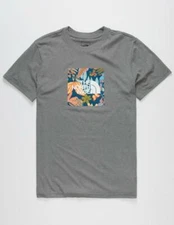 THE NORTH FACE Wanderer Floral Box Mens T-Shirt Gray
