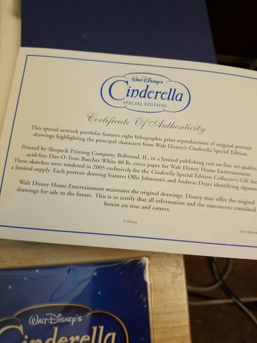 Disney Cinderella Collector's 2-Disc DVD Gift Set Story Book Character Portraits - Picture 11 of 11