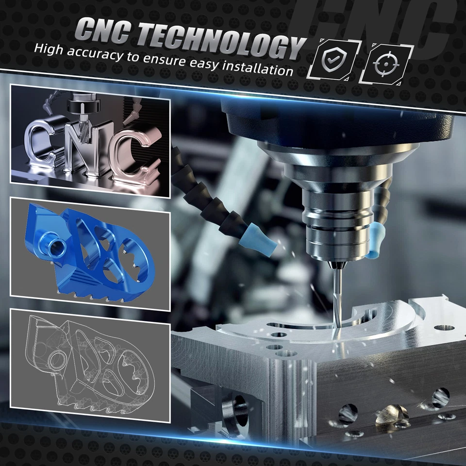 Reposapiés anchos para Husqvarna FC FE 250 350 450 501 TC 65 85 TE 150 300 Foto 4 de 4