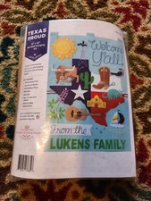 Merry Stockings Texas Proud Wall Hanging Kit Felt Appliqu 