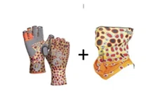 Fish Monkey Trout Glove and Face Shield Single or Combo, CHOOSE Variation