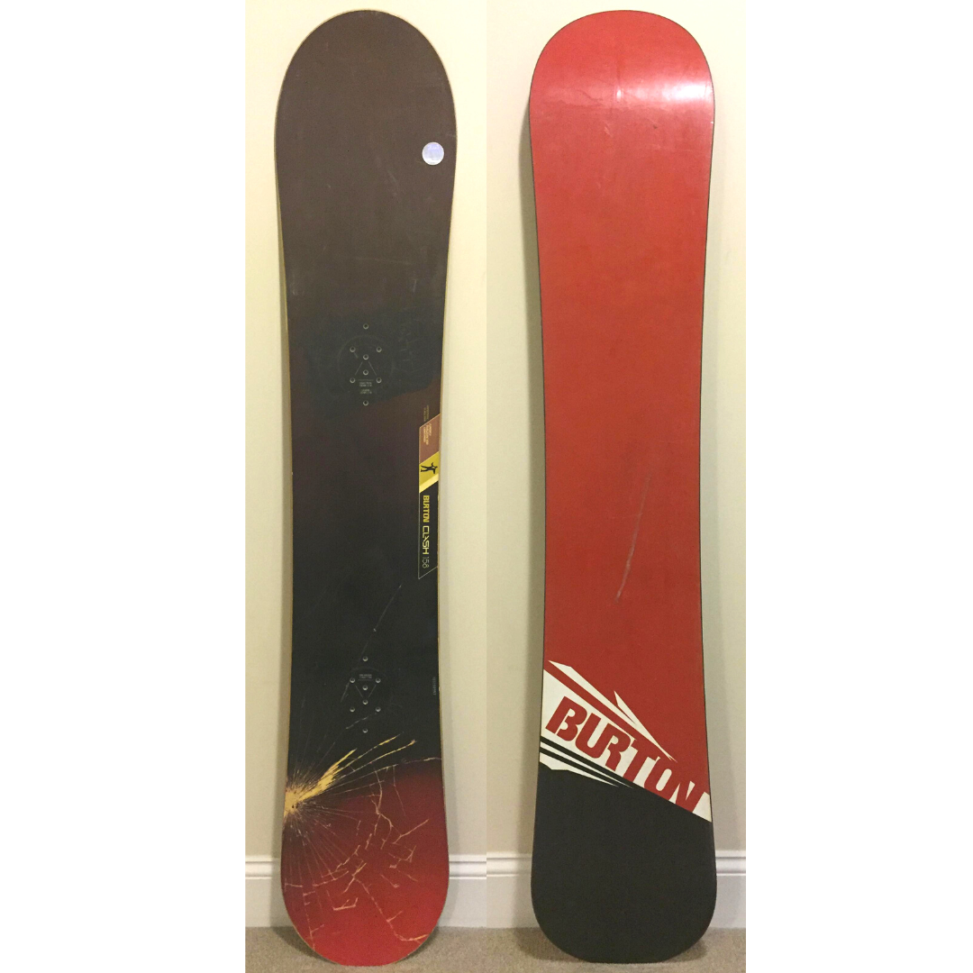 zege Bestuurbaar Kent 🚨FREE SHIPPING USA 48🚀 Burton CLASH 158cm Snowboard Broken Glass Top  Classic | eBay