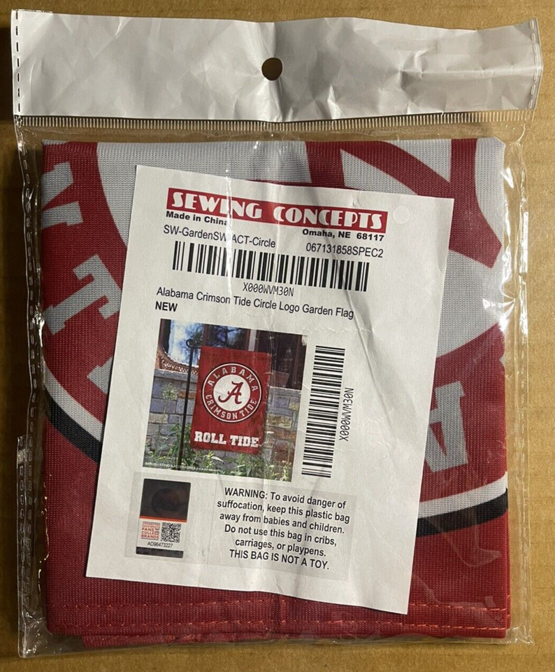 Alabama Crimson Tide Roll Tide Double Sided Garden FlagSize 12 x 18 eBay