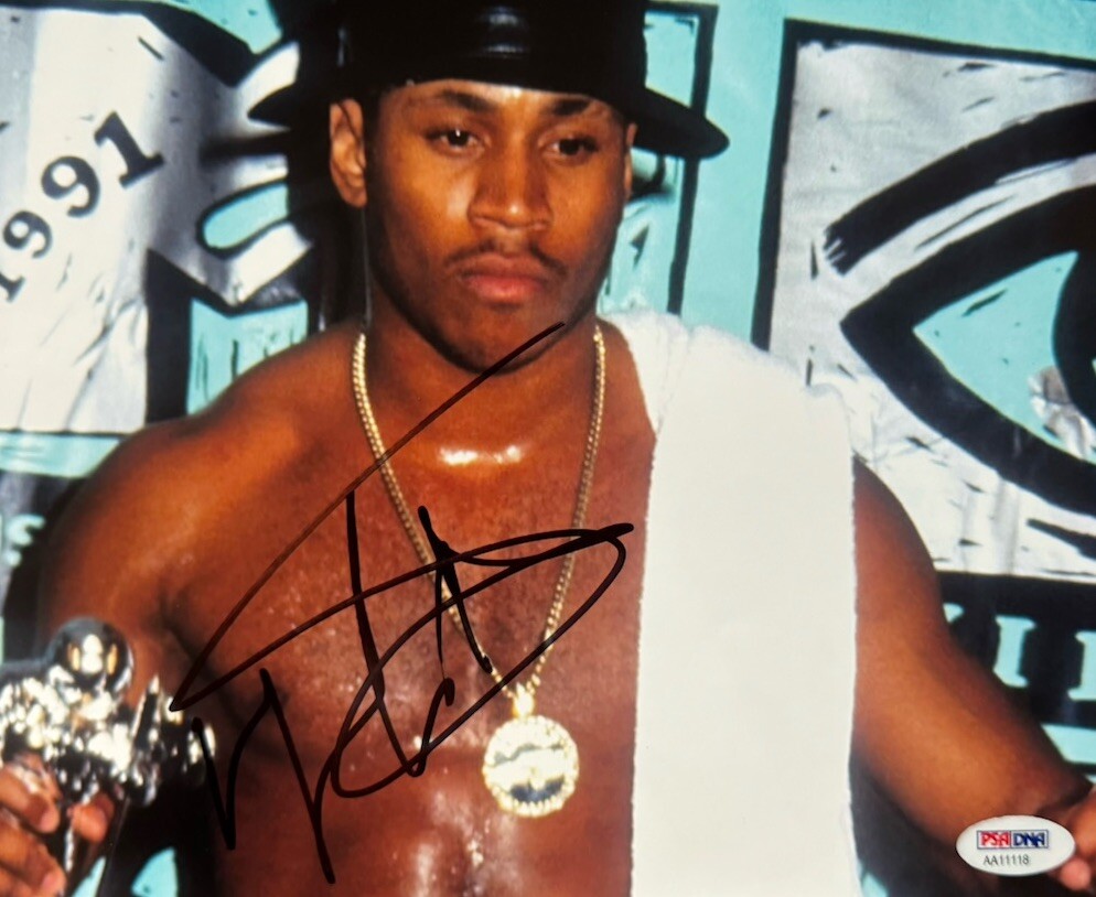 LL Cool J James Todd Smith Signed (1991 MTV Awards) 8x10 Photo PSA