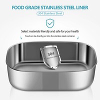 1.5L Electric Heating Lunch Box Portable for Car Office Food Warmer Container US 7