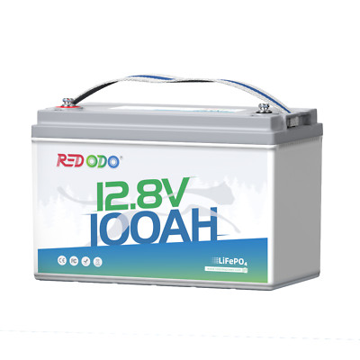 Redodo 12V 100Ah LiFePO4 Battery with 100A BMS for RV, Trolling Motor, Solar