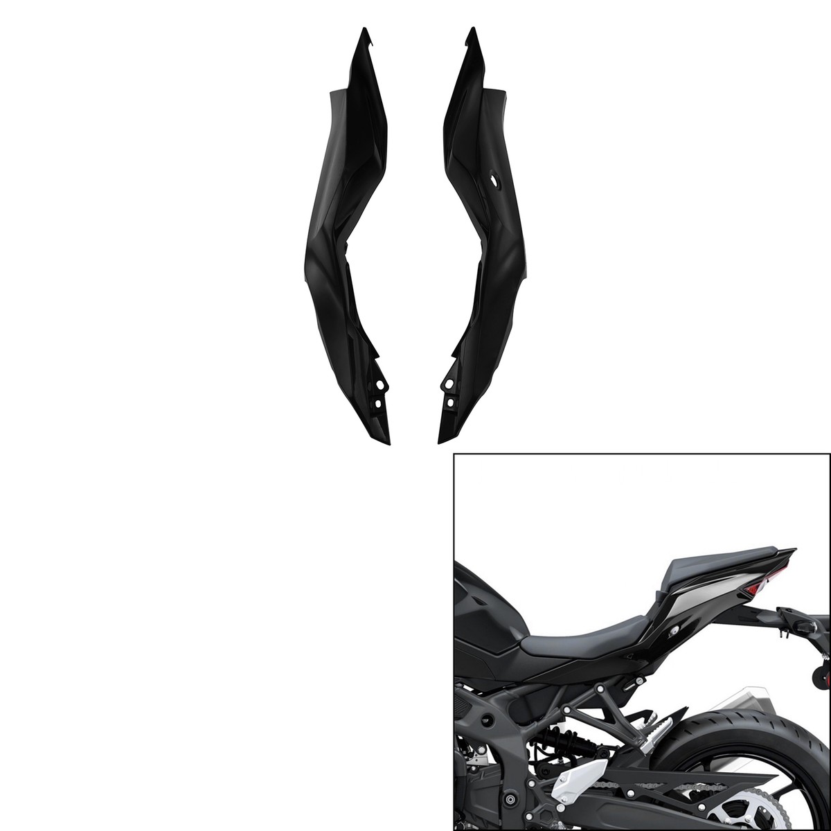 Unpainted Rear Tail Spoiler Part Fairing Cover Fit For Unpainted Rear Tail Spoiler Part Fairing Cover Fit For