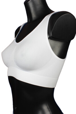 2 St nahtlos soft Sport BH Form Figur Bustier Top ohne Bügel Microfaser BH