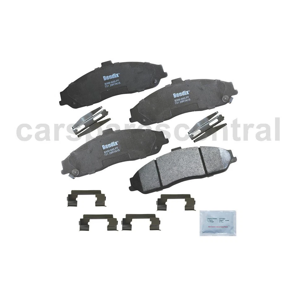 Juego de pastillas de freno delanteras traseras BENDIX para Chevrolet Corvette 2000 2001 2002 2003 2004 Foto 3 de 4