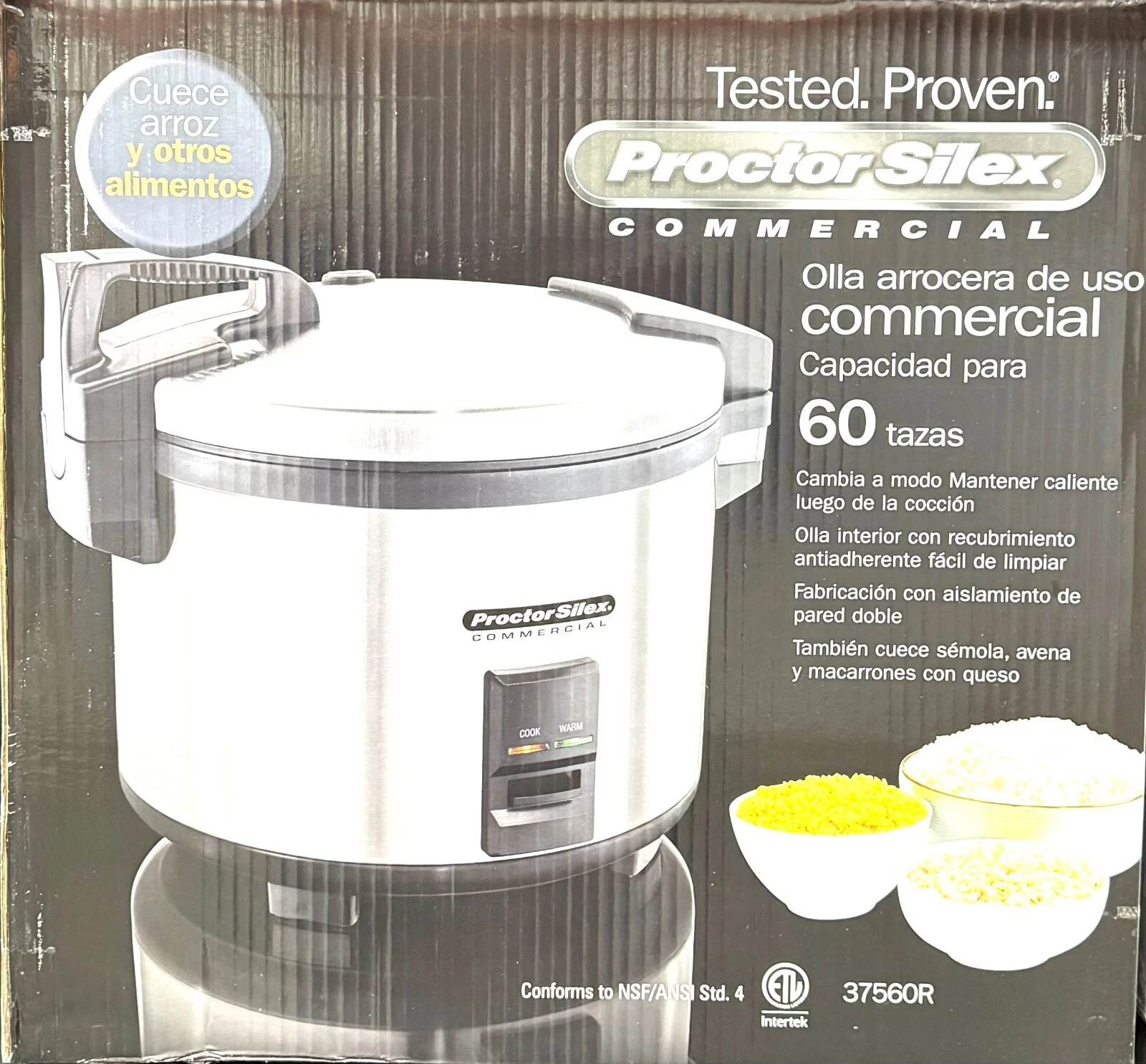 Hamilton Beach Proctor Silex Commercial 37560R Rice Cooker/Warmer, 60 Cups