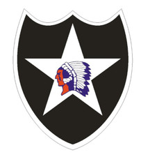 5" 2ND INFANTRY MILITARY VINYL STICKER DECAL USA MADE