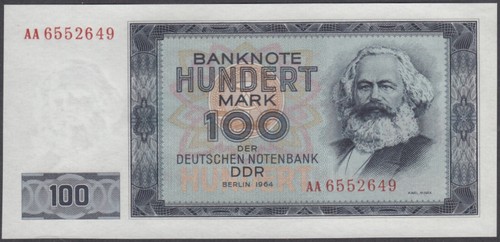 Germany - DDR 5 - 100 Mark 1964 UNC - Picture 2 of 10