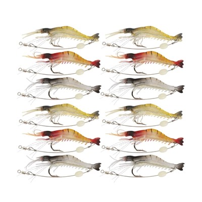 Goture Soft Lures Shrimp Bait Set Kit Lots For Freshwater Trout Bass Salmon