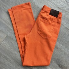 Polo Ralph Lauren Chino Pants Youth 16 28x31 Orange Straight Leg Flat Front