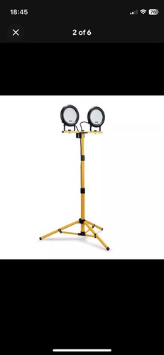 Twin Head Tripod LED DF4000 Work Light Flood Lamp by Defender 80w (2x40w) 230w - Picture 2 of 11