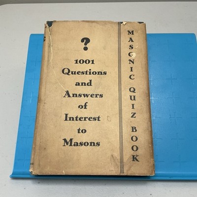 Masonic Quiz Book Ask Me Another Brother 1954 Peterson Powner 1001 Questions 