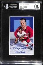 1992-96 Legends Of Hockey 9 Gordie Howe HOF BGS Auto 10 Autograph BAS B101639