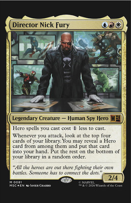 Punisher #5 Artist Magic: The Gathering Nick Fury Variant Cover 6/17/26 Marvel
