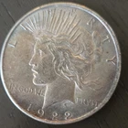1922  Peace US Silver Dollar - 90% Silver US Coin