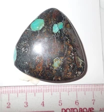 Turquoise Stone Flat Free Form Cabochon 128.5 Carat 1 piece 25.7 gram Lot A